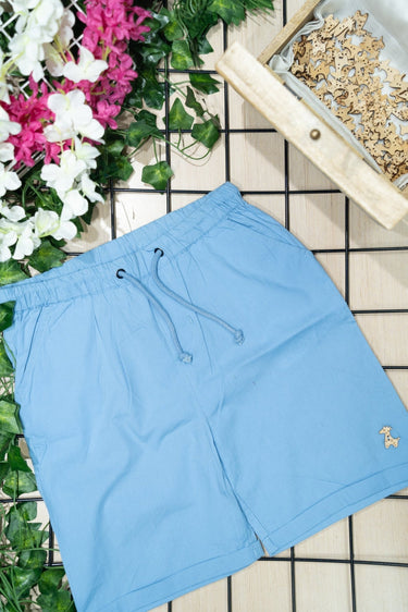 Boys Solid Cotton Shorts - RueCollections